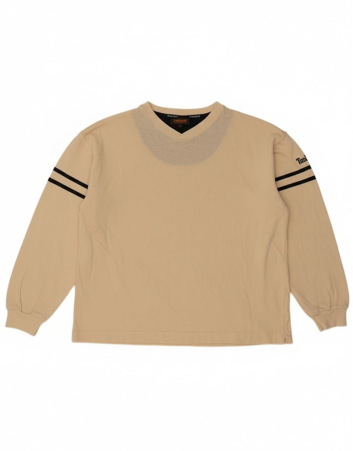 Timberland Boys Sweatshirt Jumper 13-14 Years Off White Cotton