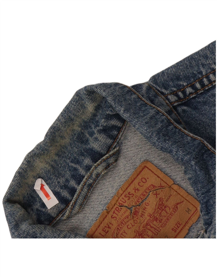 Ανδρικό τζιν μπουφάν Levi's UK 38 Medium Blue Cotton