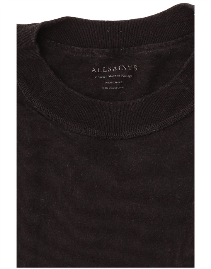 Ανδρικό T-Shirt All Saints Top XL Μαύρο βαμβακερό