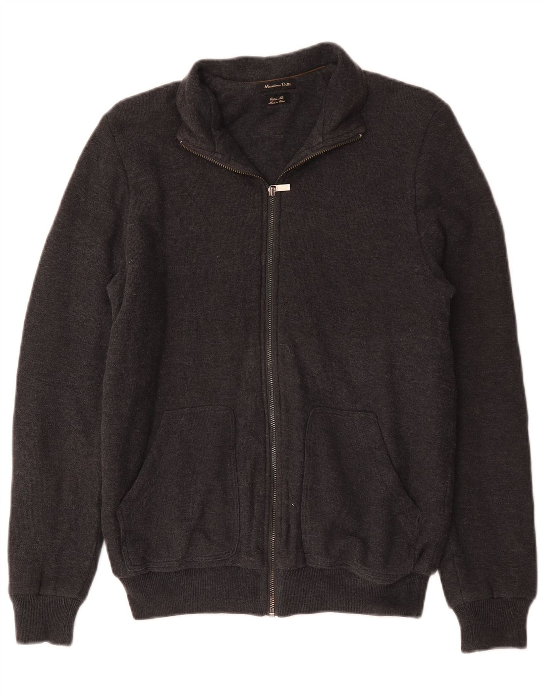Ανδρική φόρμα Massimo Dutti Μπουφάν με μεσαίο γκρι βαμβακερό