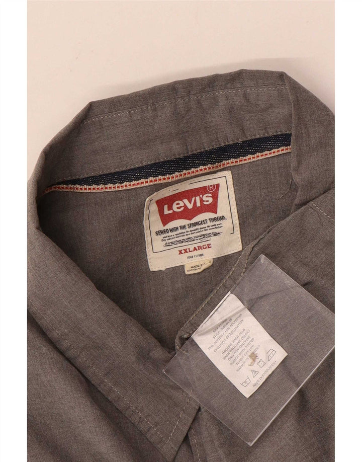 Ανδρικό πουκάμισο Levi's 2XL Γκρι βαμβακερό