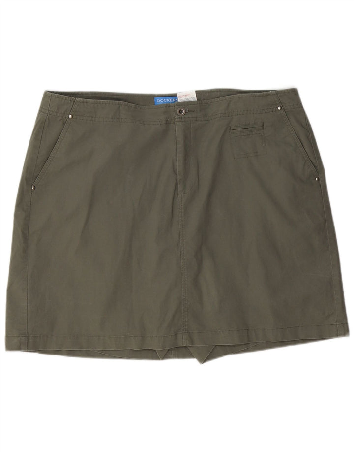 DOCKERS Γυναικείο Skort US 18 2XL Χακί Βαμβακερό