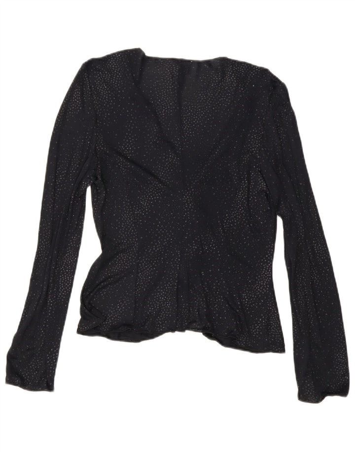 Armani Γυναικεία μακρυμάνικη μπλούζα Top IT 44 Medium Black Spotted