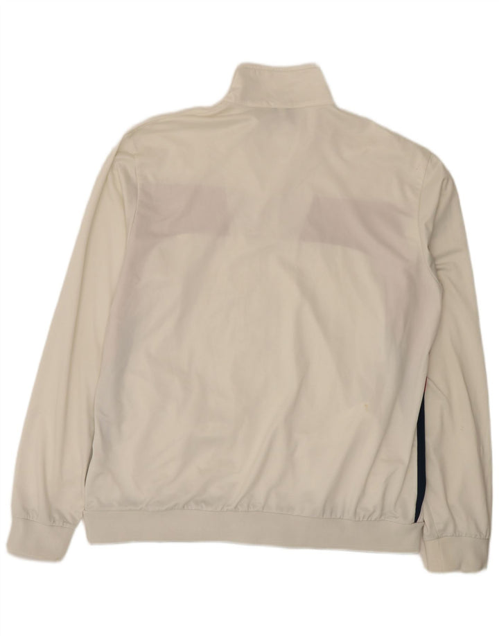 Ανδρική φόρμα Asics Top Jacket XL White Colourblock Polyester