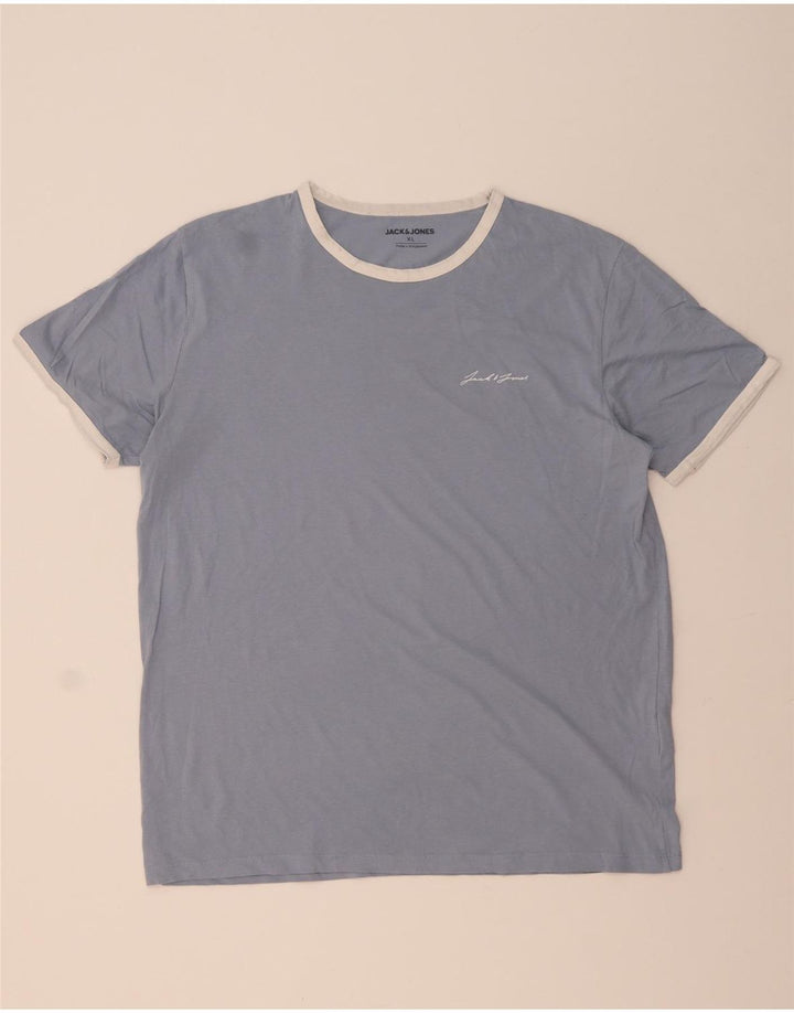 Ανδρικό T-Shirt JACK & JONES XL Μπλε βαμβακερό