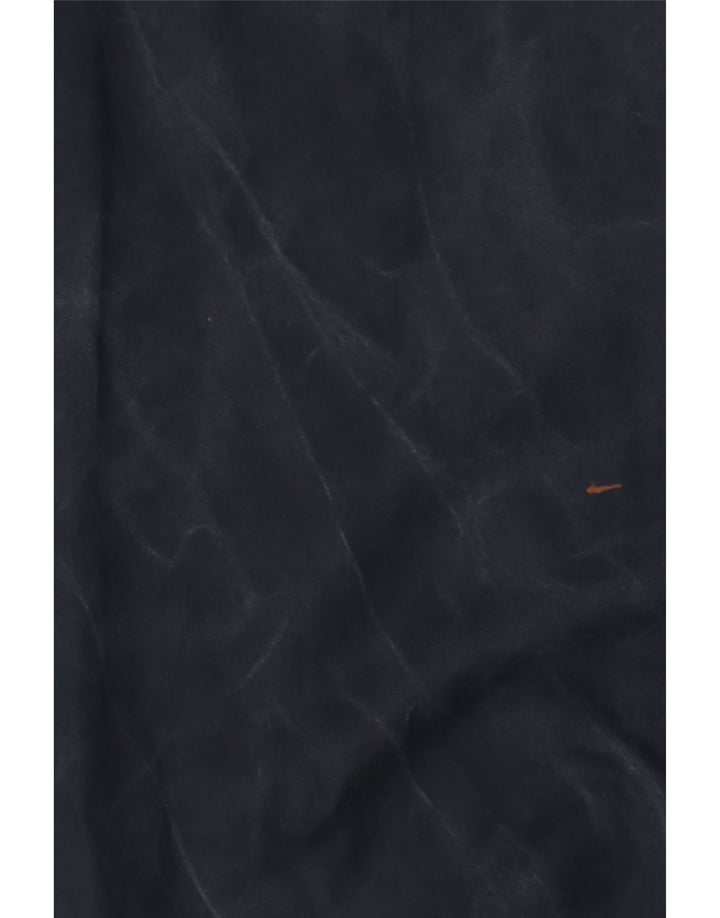 Γυναικείο μάξι γαλλικό φόρεμα UK 14 Medium Navy Blue Lyocell