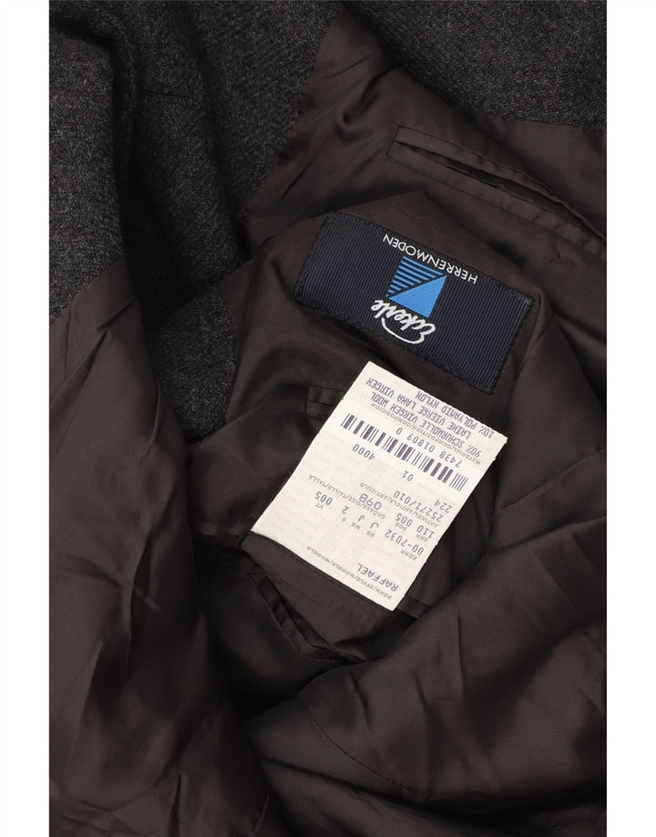Ανδρικό σακάκι σακάκι Hugo Boss με 3 κουμπιά, Μέγεθος 098 Γκρι παρθένο μαλλί