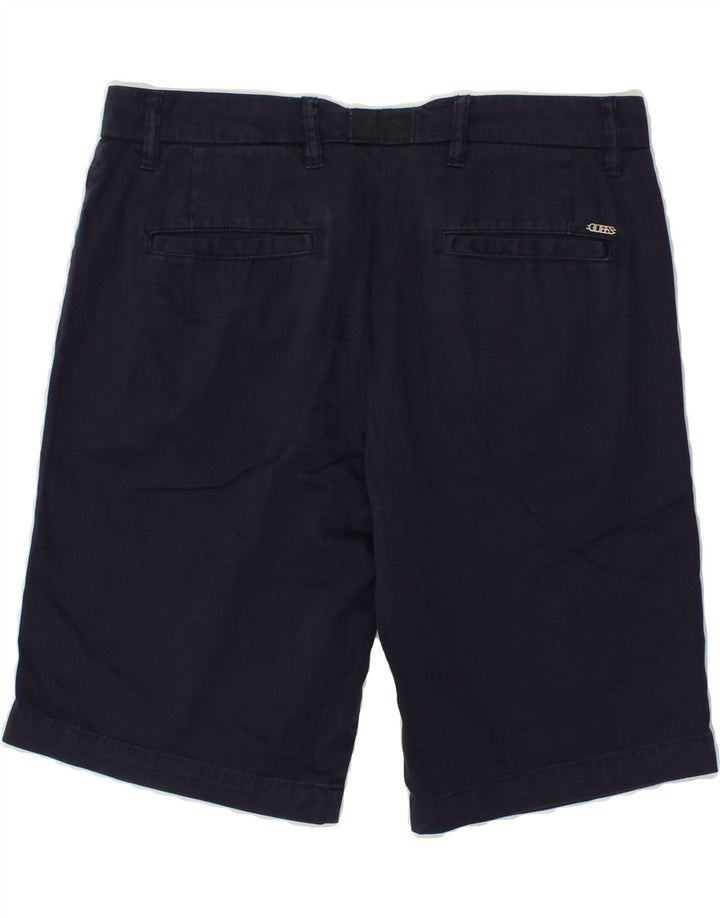 GUESS Womens Chino Shorts W28 Medium Navy Blue Cotton Vintage Guess and Second-Hand Guess from Messina Hembry 