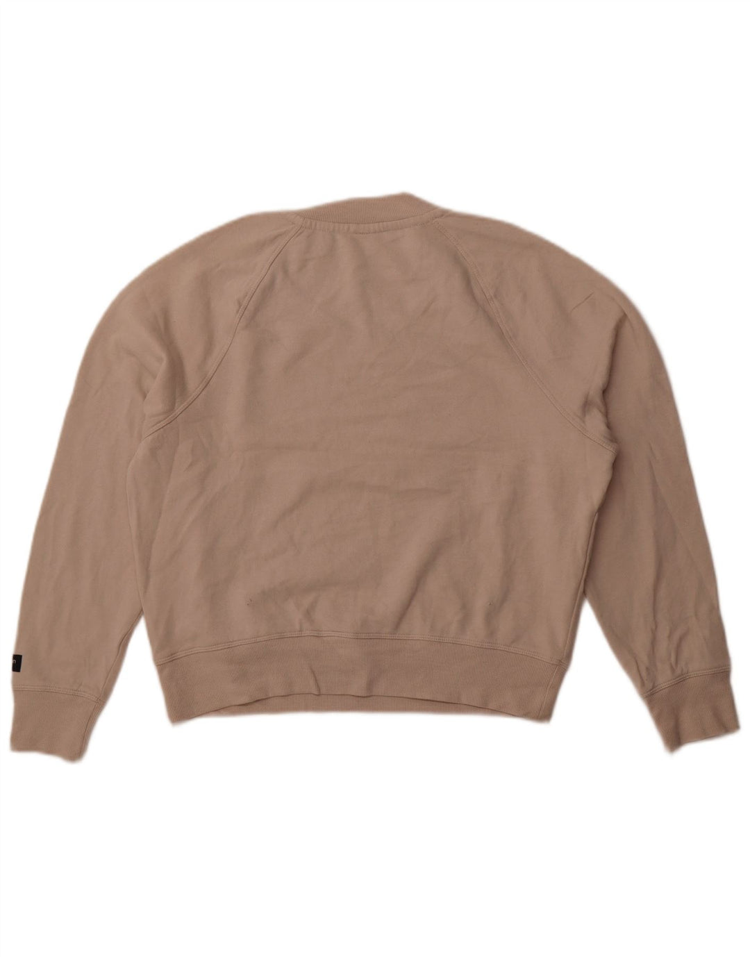 Γυναικείο γραφικό φούτερ Calvin Klein Jumper UK 16 μεγάλο μπεζ βαμβακερό