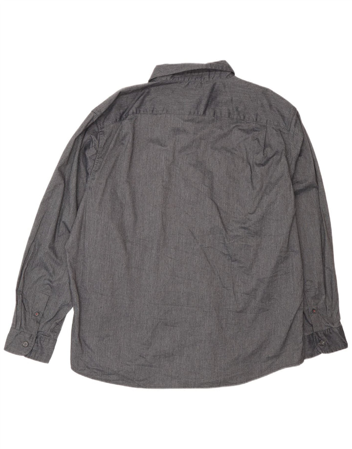 Ανδρικό πουκάμισο Wrangler 2XL Γκρι βαμβακερό