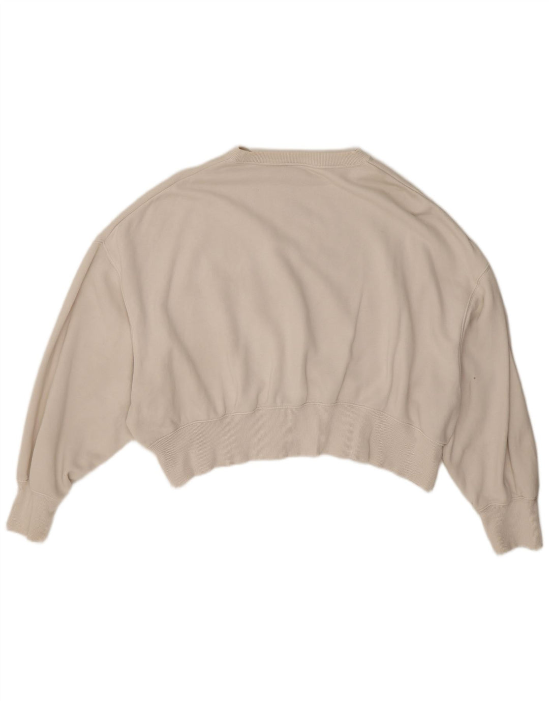 Γυναικείο φούτερ Nike Crop Oversized Jumper UK 14 Βαμβακερό μεσαίο ανοιχτό λευκό