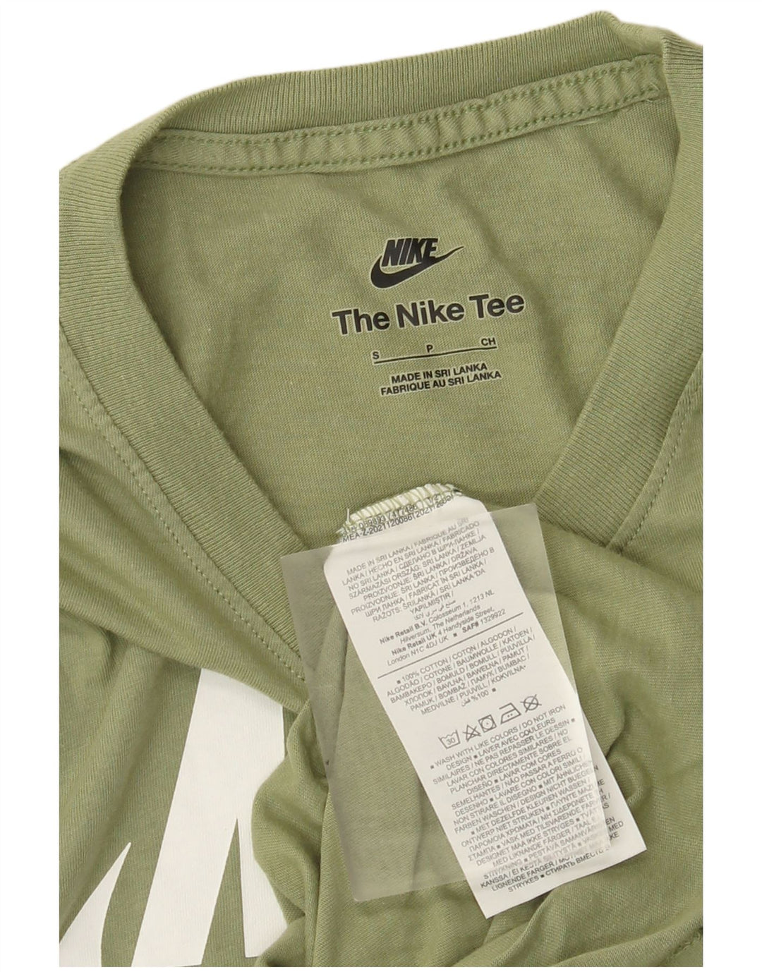 Ανδρικό γραφικό μπλουζάκι Nike, μικρό βαμβακερό χακί