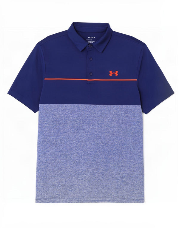 Ανδρικό μπλουζάκι πόλο Under Armour Medium Navy Blue Colourblock