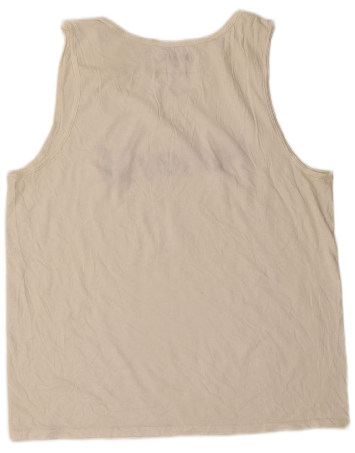 Ανδρικό γραφικό γιλέκο HURLEY XL Λευκό βαμβακερό