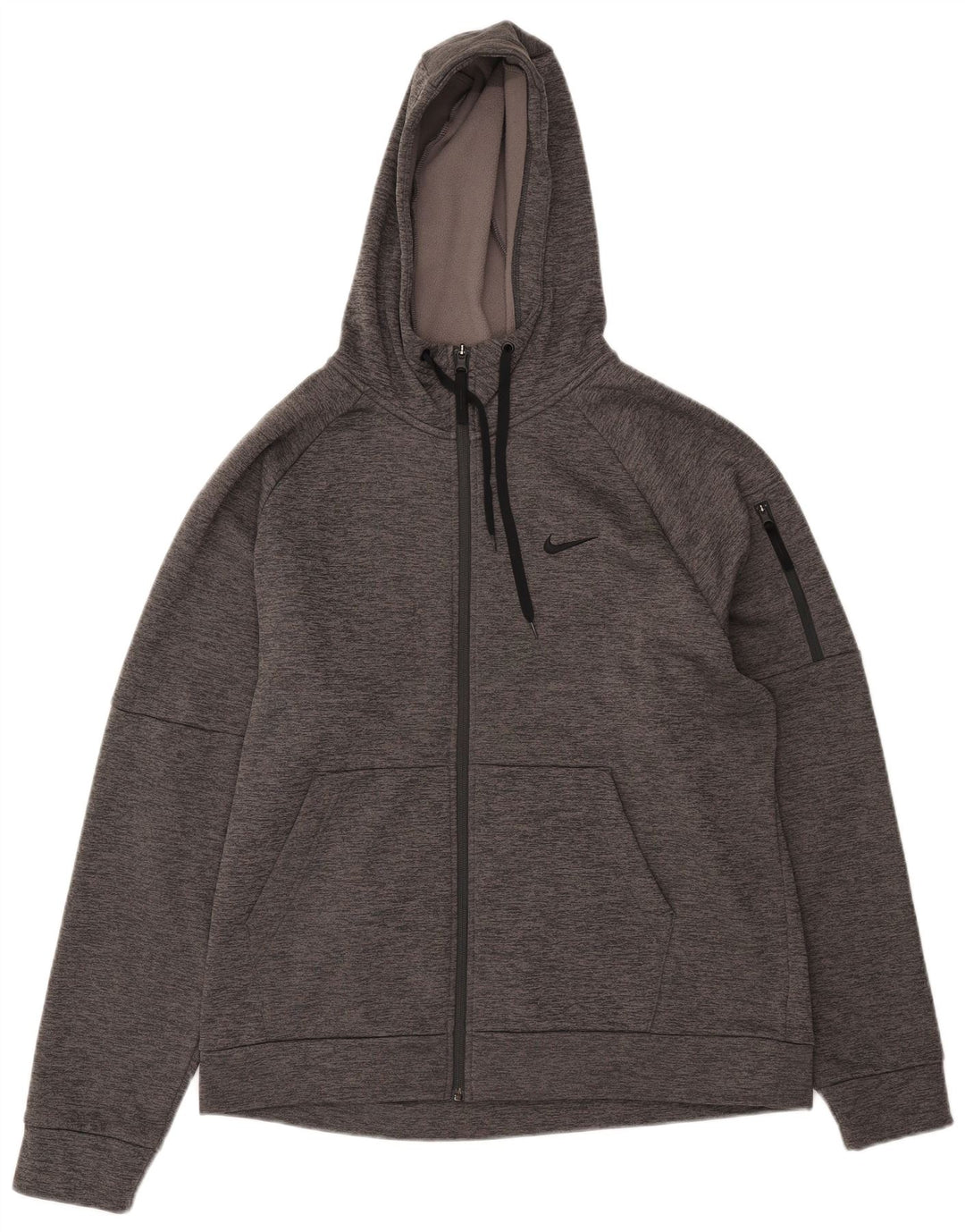 Ανδρική φόρμα Nike Therma-Fit με κουκούλα, μεγάλη γκρι πολυεστέρα