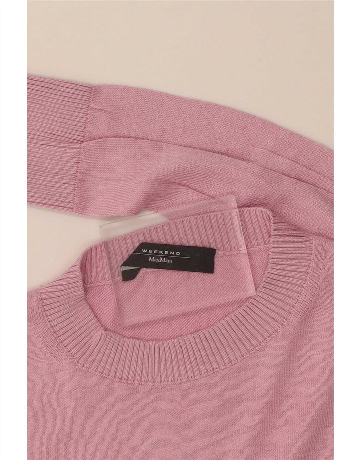 Max Mara Γυναικείο πουλόβερ με λαιμόκοψη UK 14 Medium Pink