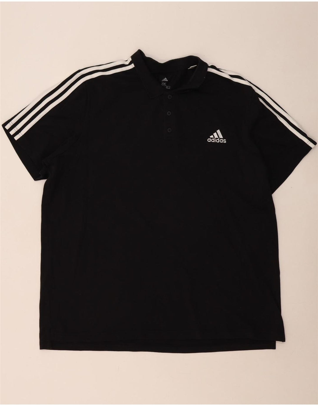 Ανδρικό μπλουζάκι πόλο ADIDAS 2XL Μαύρο
