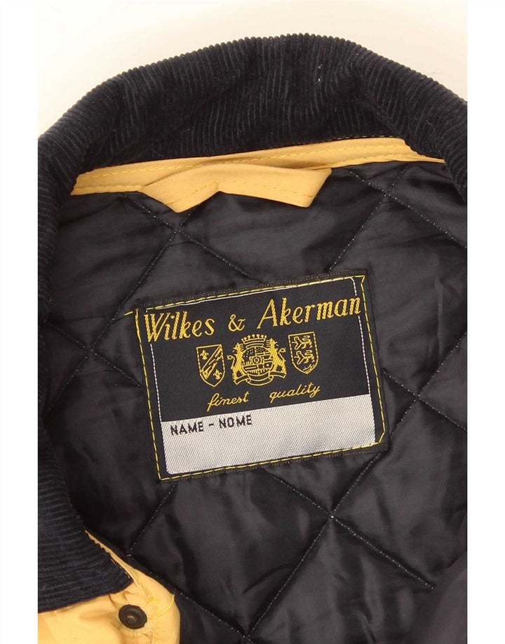 Ανδρικό καπιτονέ μπουφάν Wilkes&Akerman UK 38 Medium Yellow Polyester