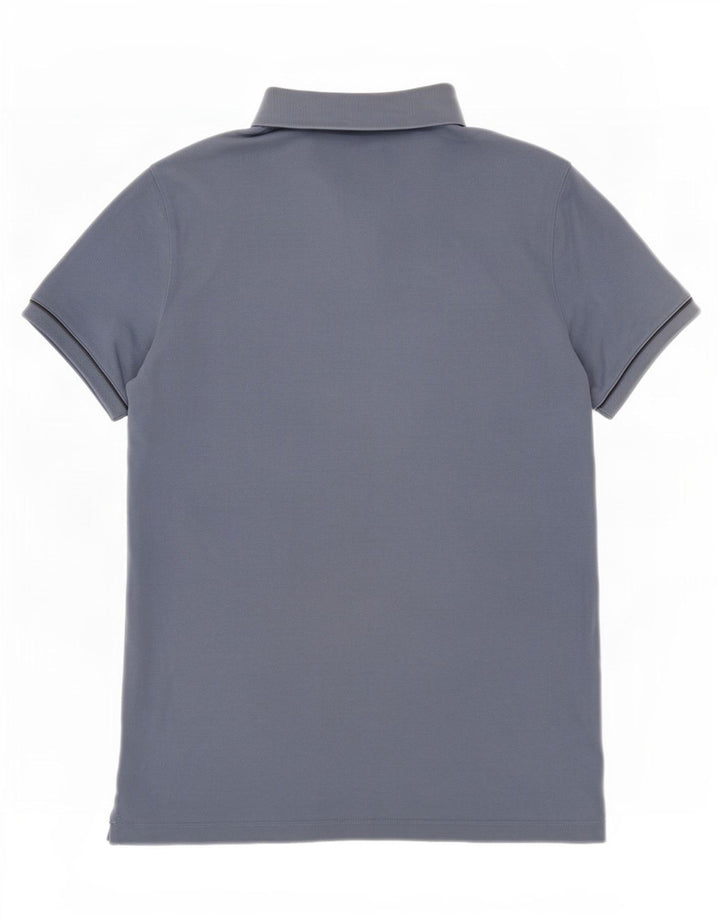 Ανδρικό μπλουζάκι πόλο Massimo Dutti, μεσαίο μπλε