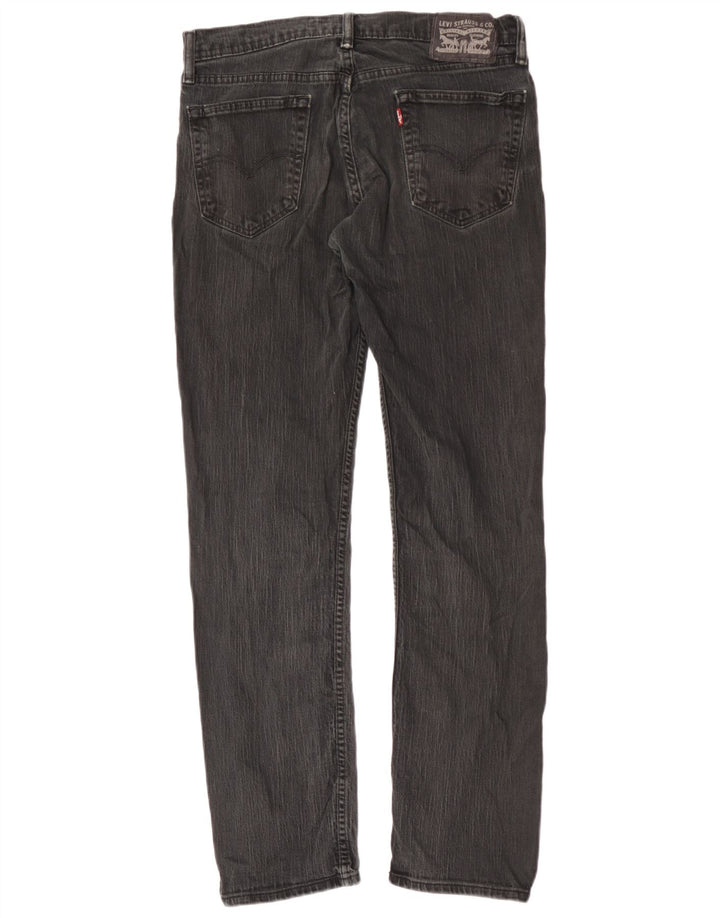 Ανδρικό τζιν Levi's Distressed Straight W33 L32 Μαύρο βαμβακερό