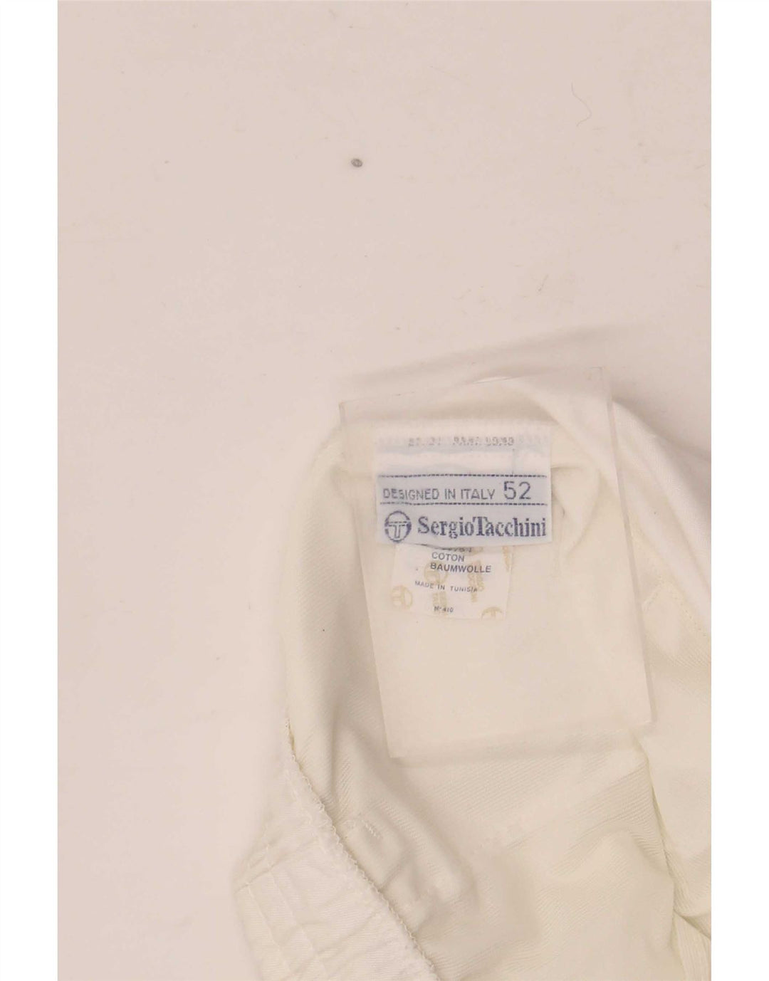 Ανδρικό γραφικό αθλητικό σορτς Sergio Tacchini IT 52 μεγάλο λευκό πολυεστέρα
