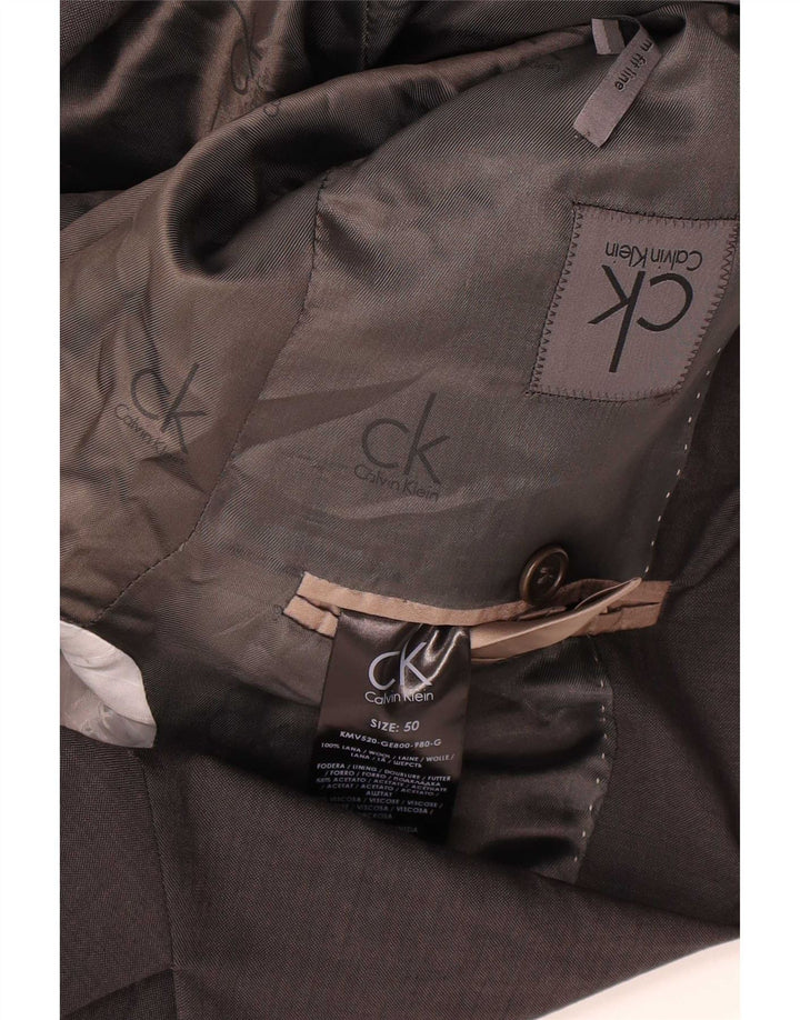 Calvin Klein Ανδρικό σακάκι 2 κουμπιών σακάκι IT 50 μεγάλο γκρι μαλλί