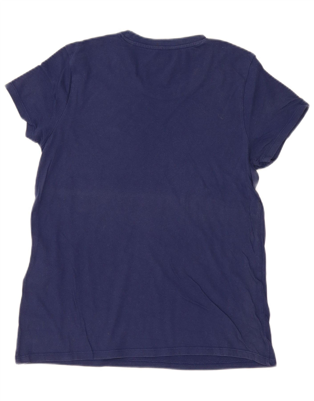 LEVI'S Γυναικείο T-Shirt Top UK 12 Medium Navy Blue Cotton