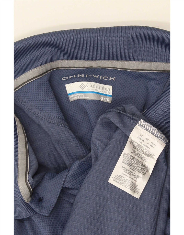 Ανδρικό πουκάμισο Columbia Omni-Wick Polo XL Navy Blue Polyester