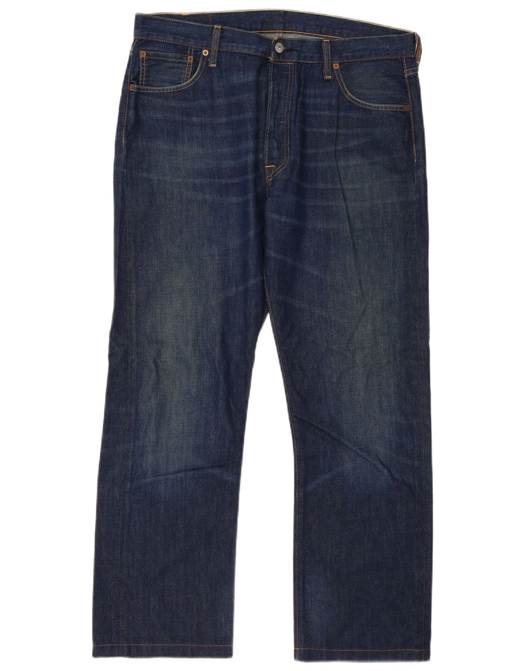 Levi's Mens 501 Straight Jeans W36 L30 Blue Cotton