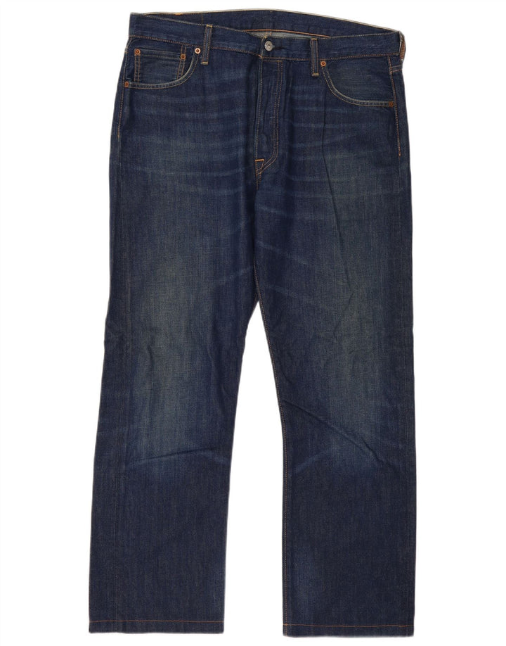 Levi's Mens 501 Straight Jeans W36 L30 Blue Cotton