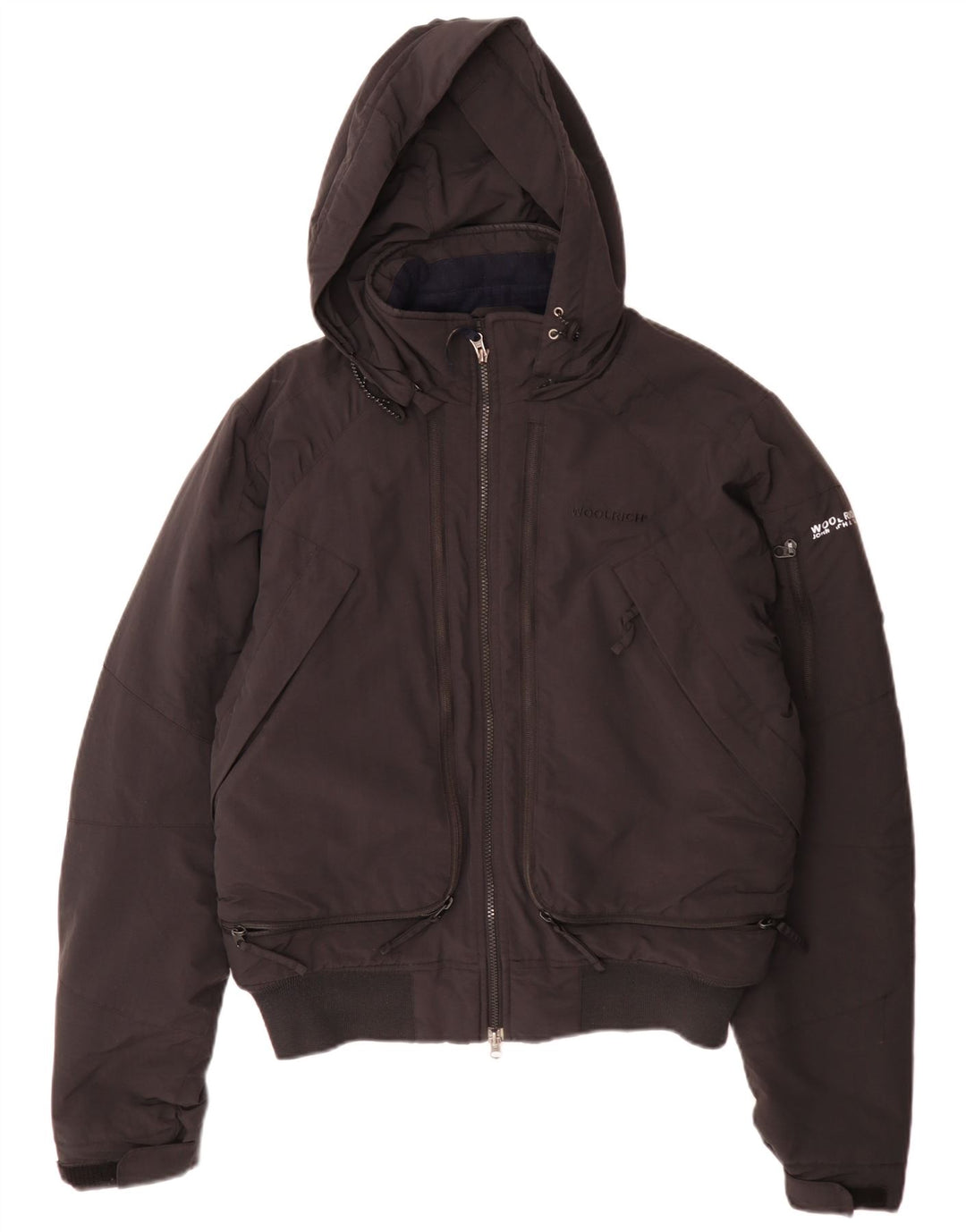 Woolrich Ανδρικό μπουφάν με κουκούλα Bomber padded UK 38 Medium Black