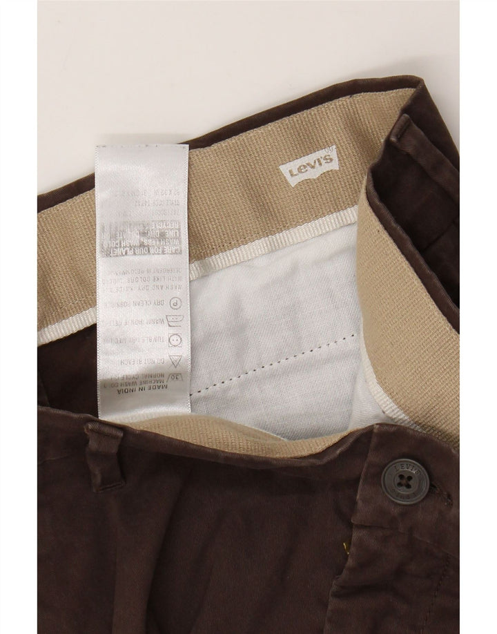 LEVI'S Ανδρικό Slim Cropped Παντελόνι W32 L24 Καφέ