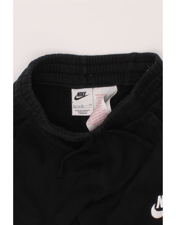 NIKE Girls Graphic αθλητική φόρμα παντελόνι Joggers 8-9 ετών Μικρό μαύρο βαμβακερό