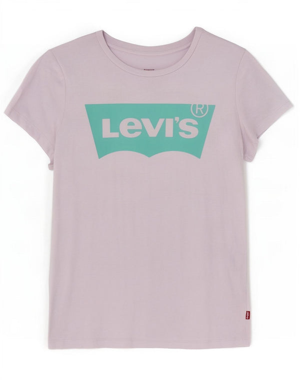 Γυναικείο γραφικό μπλουζάκι Levi's Top UK 10 Small μωβ βαμβακερό