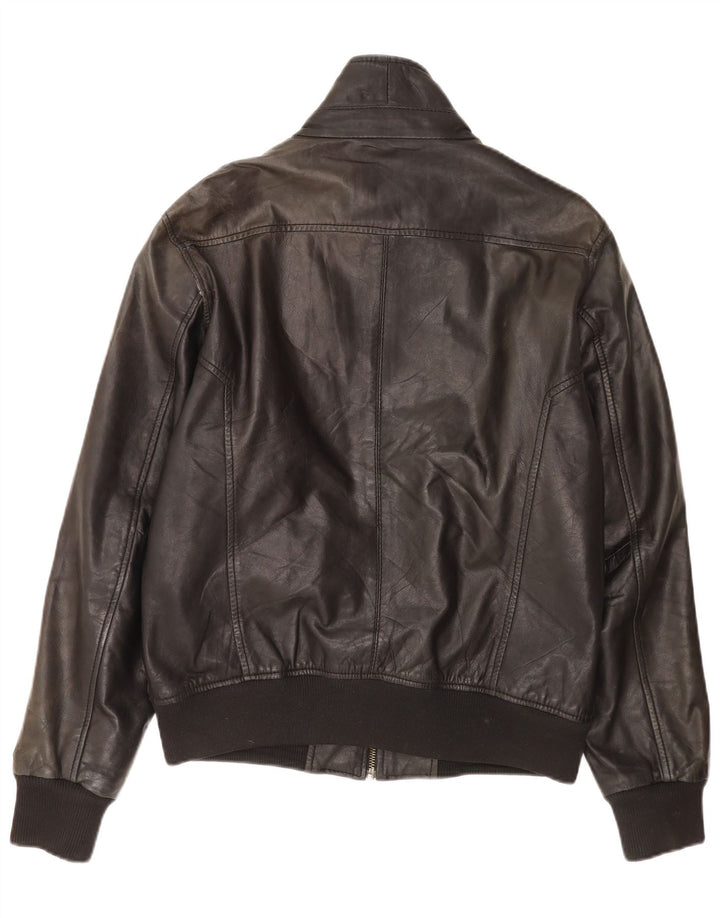 Bomboogie Ανδρικό Δερμάτινο Μπουφάν UK 42 XL Μαύρο Δερμάτινο