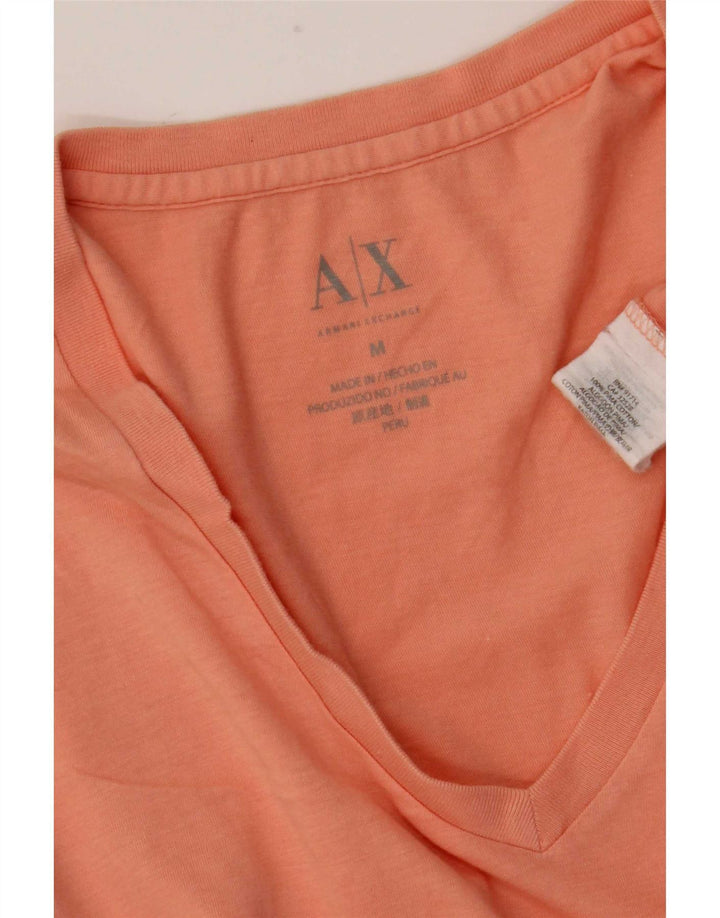 Armani Exchange Ανδρικό T-Shirt Top Μεσαίο Ροζ Βαμβακερό