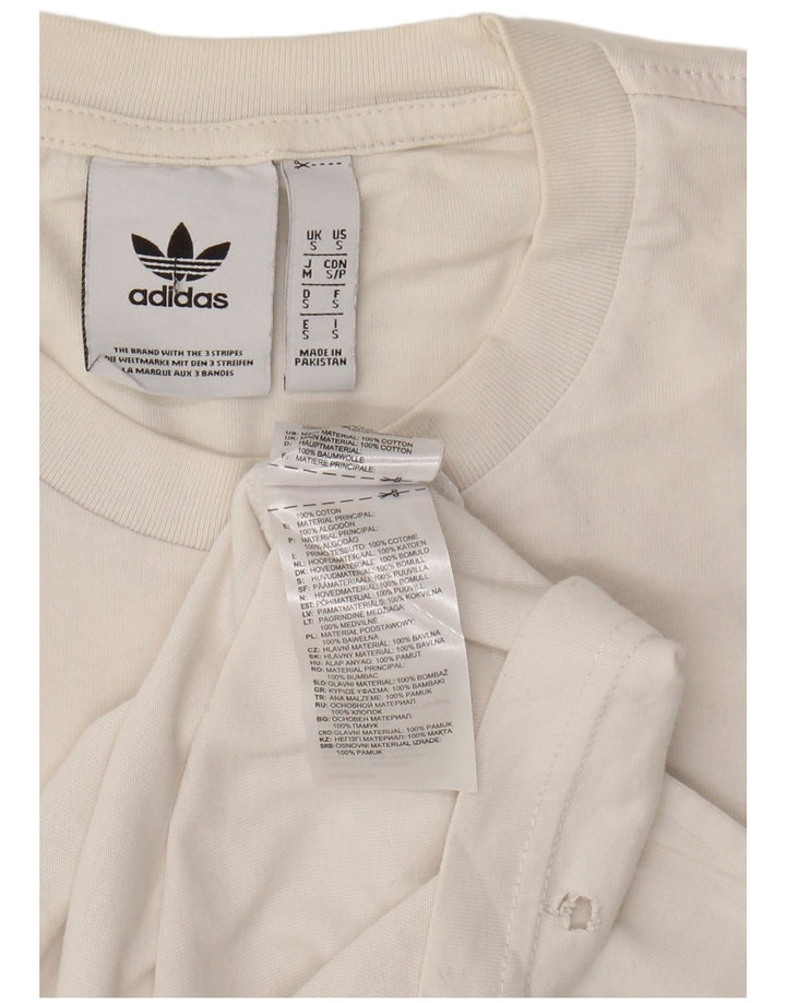 Ανδρικό γραφικό T-Shirt ADIDAS Top Small White Βαμβακερό