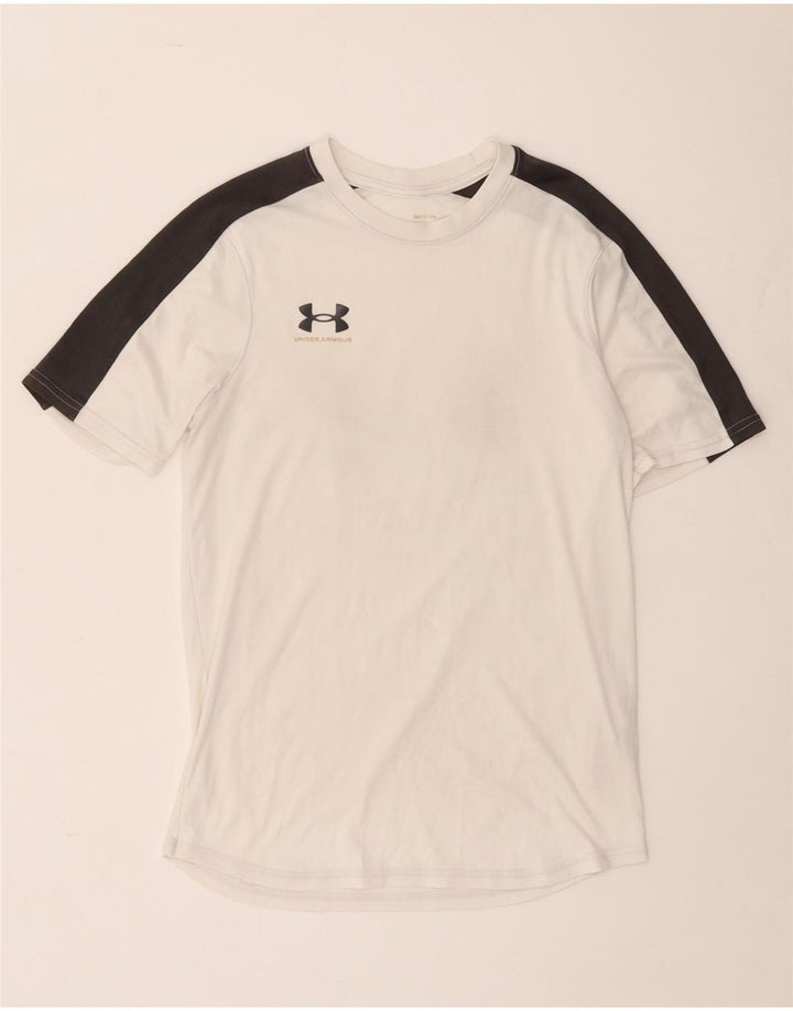 Ανδρικό T-Shirt Under Armour Top Small White Colourblock Πολυεστέρας