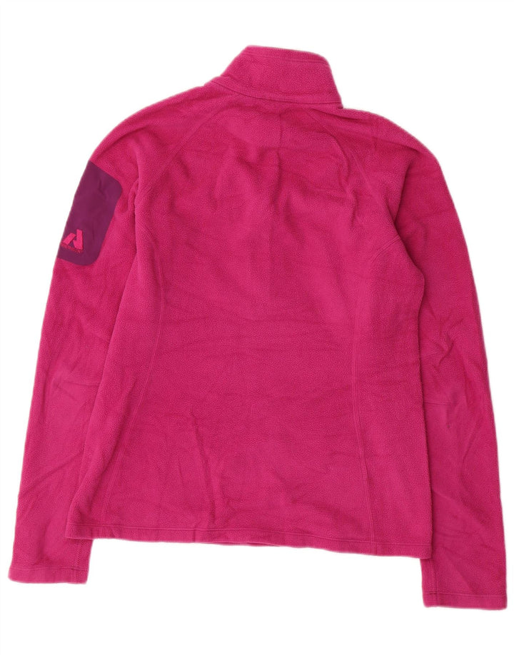 EDDIE BAUER Γυναικείο Polartec με φερμουάρ Fleece Jumper UK 10 Small Pink
