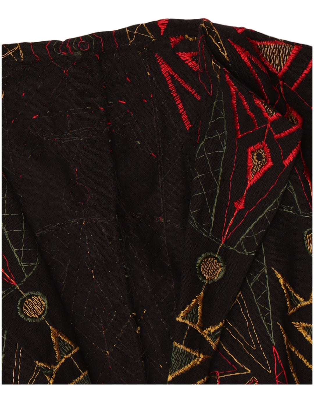 Vintage Γυναικείο Γιλέκο UK 12 Medium Black Geometric