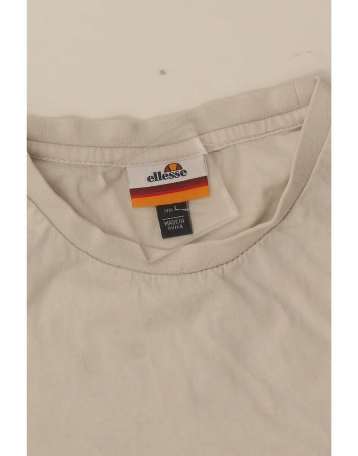 Ανδρικό γραφικό T-Shirt Ellesse Top Large White
