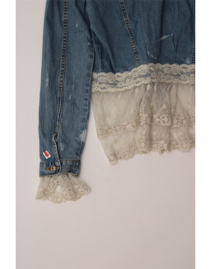 LEVI'S Womens Denim Jacket UK 10 Small Blue Cotton Vintage Levi's and Second-Hand Levi's from Messina Hembry 