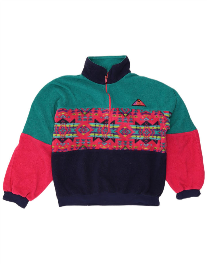 Aesse Ανδρικό φερμουάρ Polartec Fleece Jumper Μεσαίο Πολύχρωμο Γεωμετρικό