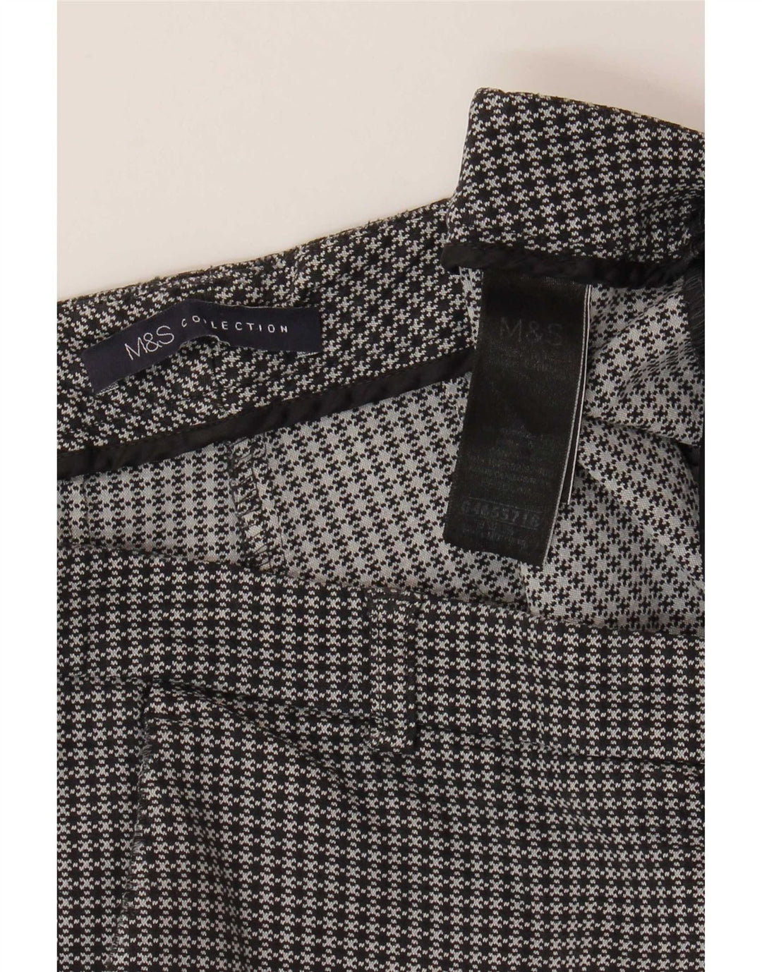 Marks & Spencer Γυναικείο Cropped Παντελόνι UK 12 Medium W32 L25 Grey
