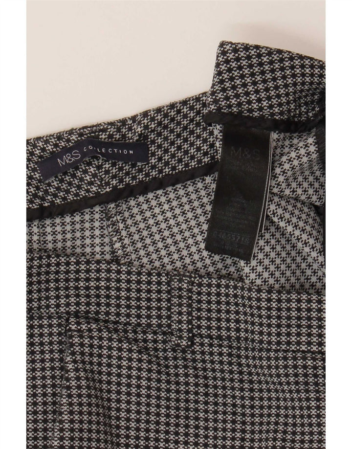 Marks & Spencer Γυναικείο Cropped Παντελόνι UK 12 Medium W32 L25 Grey