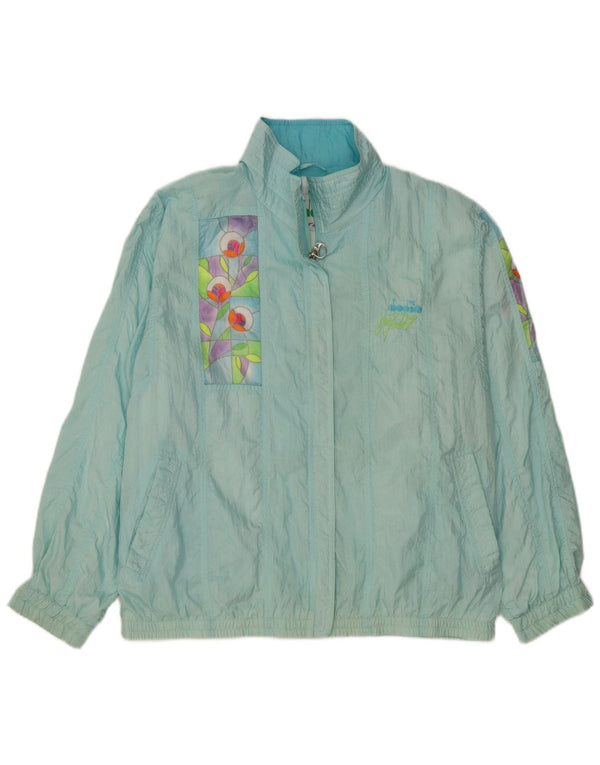 Diadora Γυναικεία φόρμα Oversized Top Jacket UK 14 Medium Blue Floral