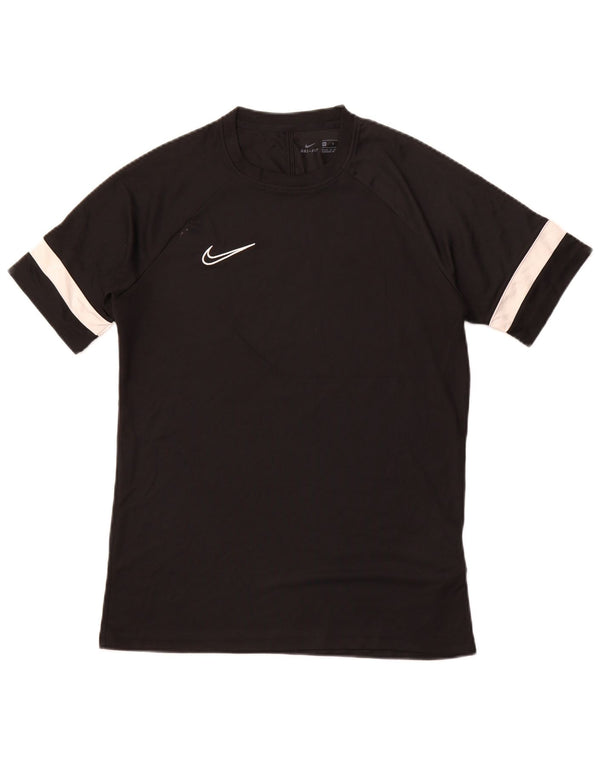 Ανδρικό μπλουζάκι NIKE Top μεσαίο μαύρο πολυεστερικό αθλητικό