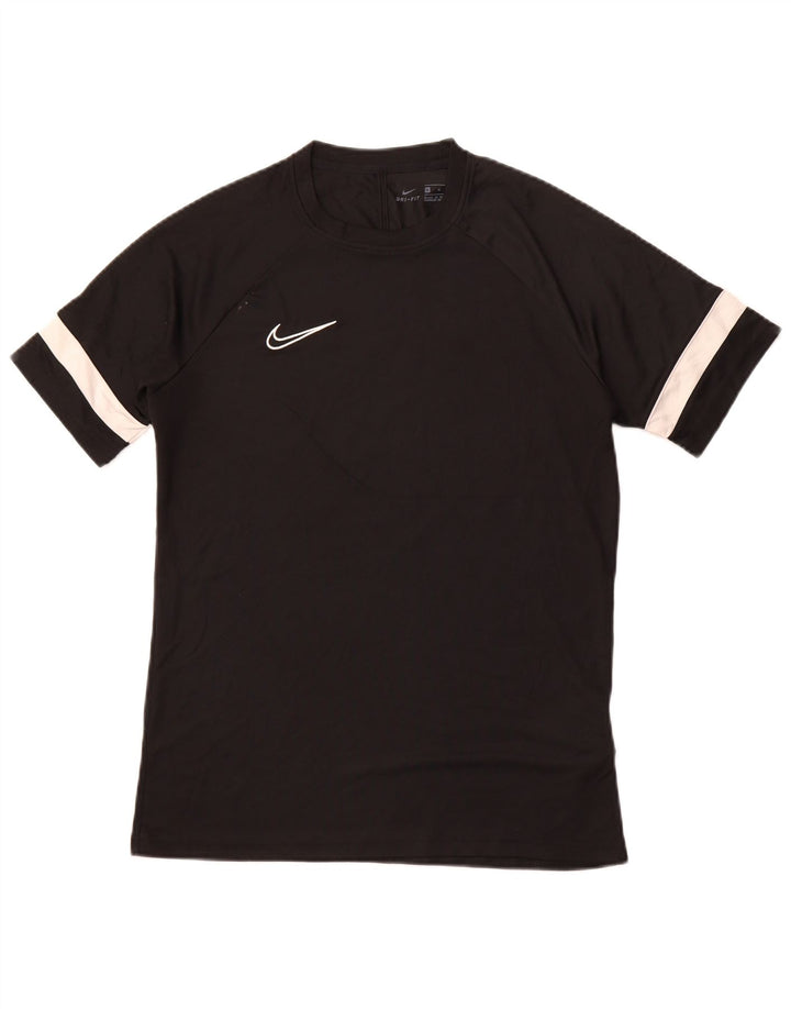 Ανδρικό μπλουζάκι NIKE Top μεσαίο μαύρο πολυεστερικό αθλητικό