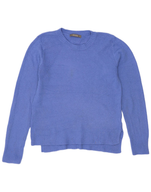 Γυναικείο πουλόβερ Oasis Crew Neck Jumper UK 14 Medium Blue Polyester