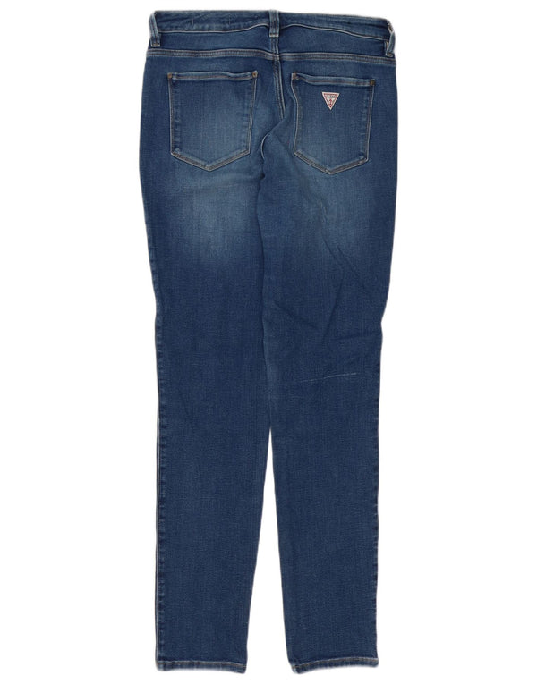 Guess Womens Curve Ψηλόμεσο Skinny Jeans W30 L30 Blue